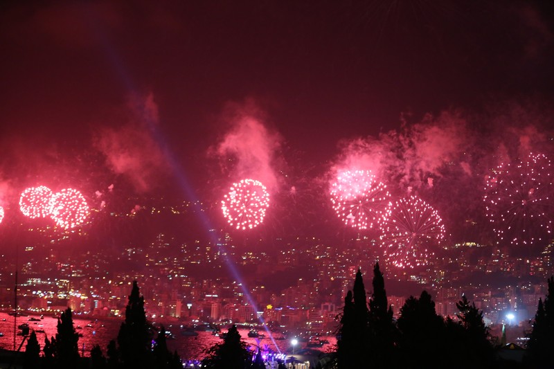 Jounieh Fireworks Show from Trinidad
